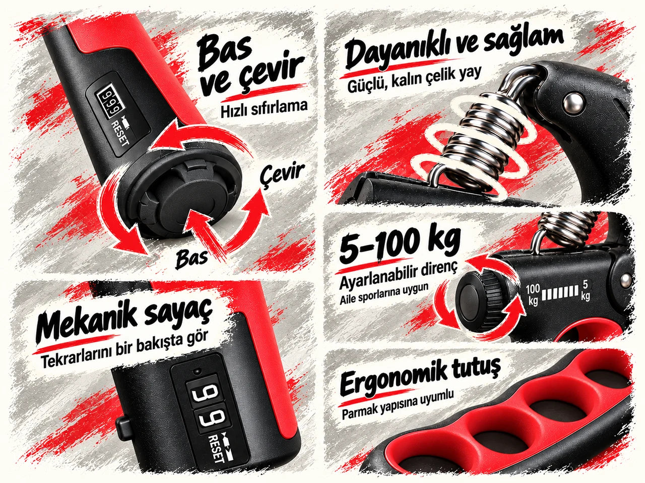 Ürün mekanizması ve tutamak detayları